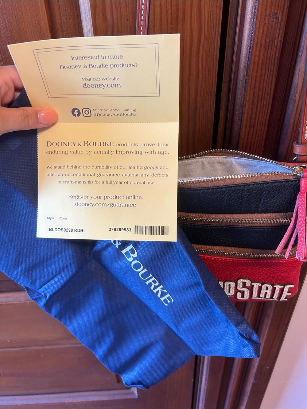Dooney & Bourke Ohio State Crossbody Purse - Picture 6 of 6